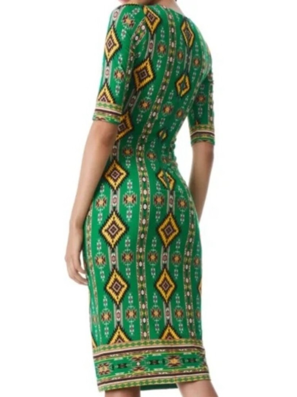 ALICE + OLIVIA Delora Mystic Ikat Sheath Dress Size 12 New With Tags - Picture 2 of 4